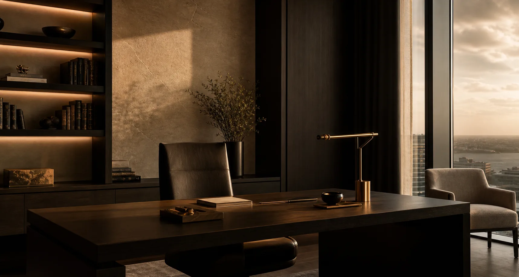 Refined private residence advisory office